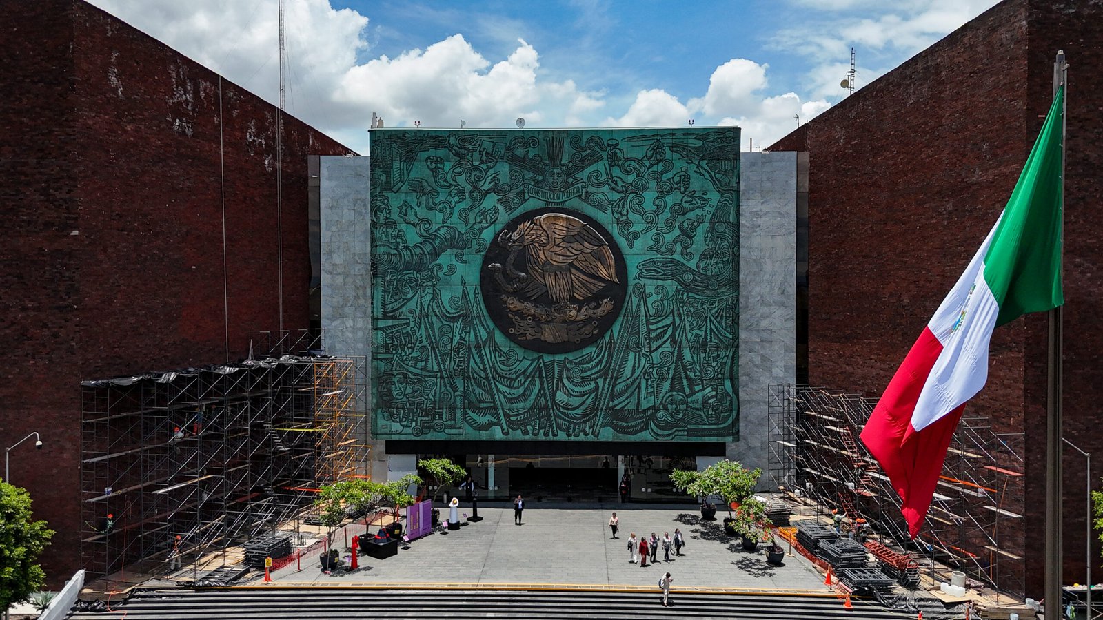 Fachada del Palacio Legislativo de San Lázaro, sede de la Cámara de Diputados, en Ciudad de México