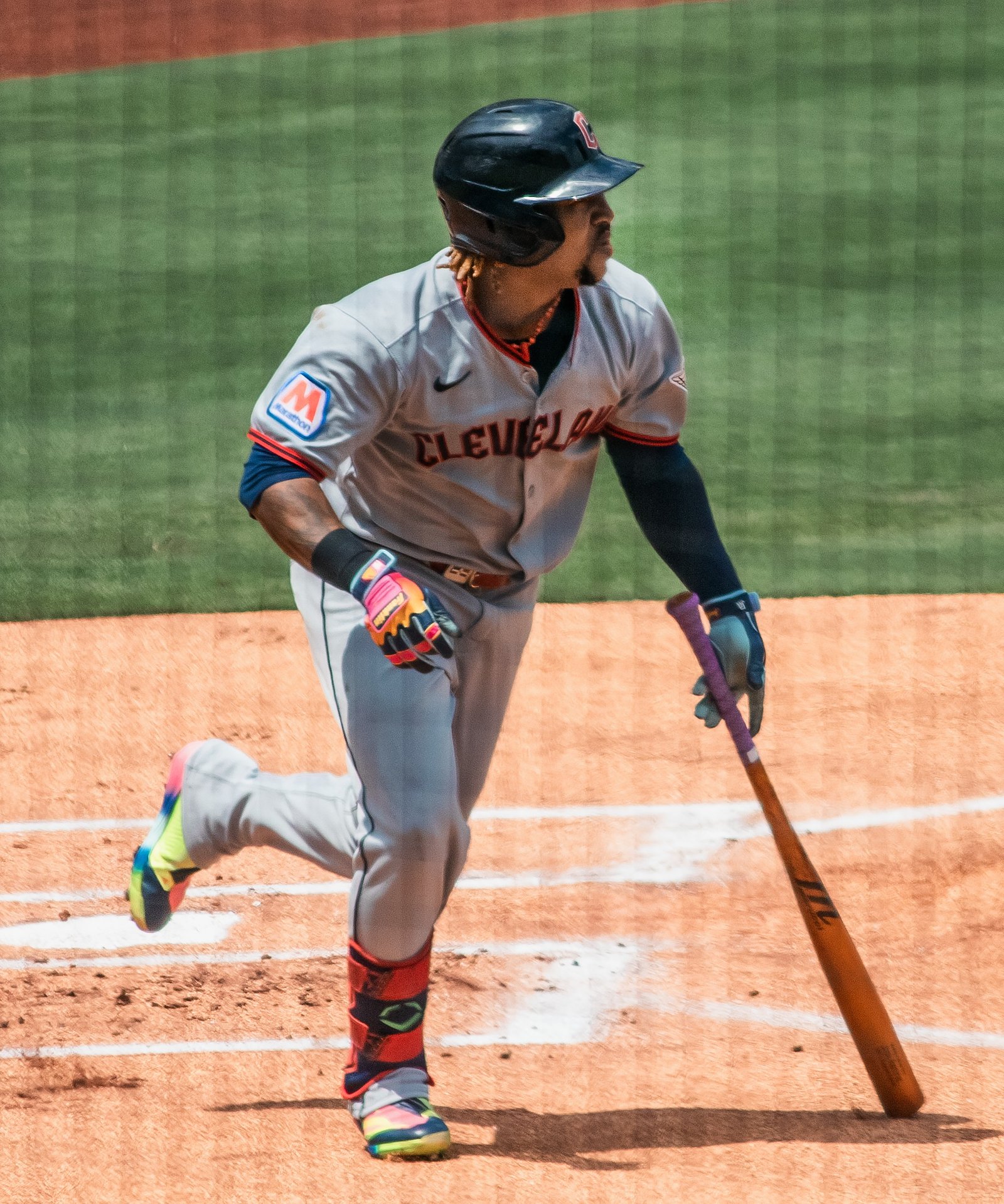 José Ramírez, tercera base de los Guardians de Cleveland