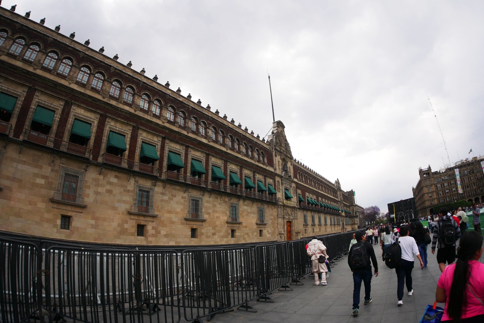 Fachada del Palacio Nacional en la Ciudad de México
