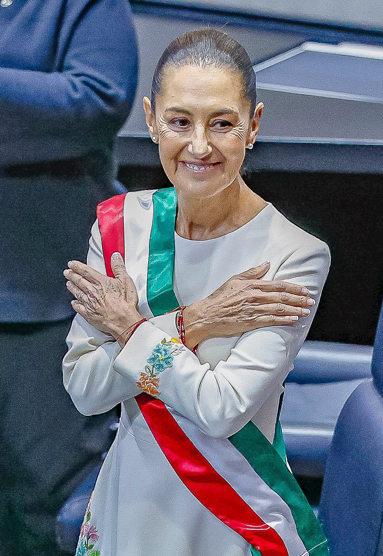 La presidenta Claudia Sheinbaum durante la ceremonia de transmisión del Poder Ejecutivo Federal, el 1 de octubre de 2024, en la Ciudad de México.